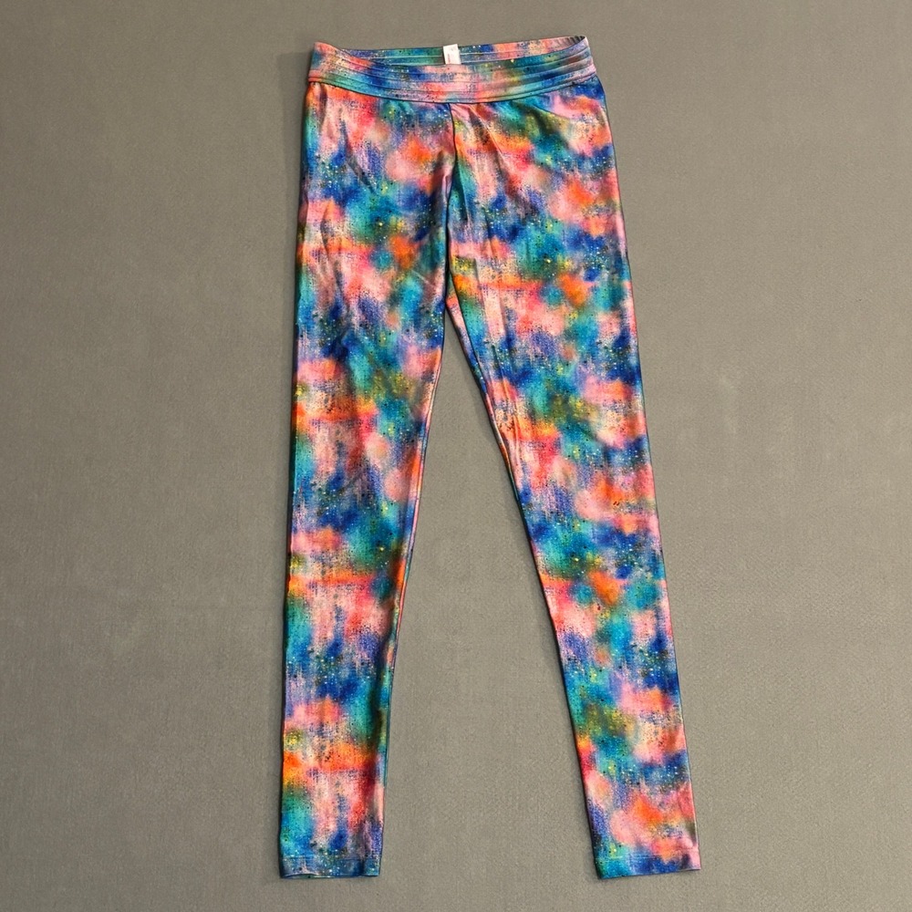 2‎ Chillies Swimwear Australia Multicolor Galaxy Tie Dye Leggings USA 8